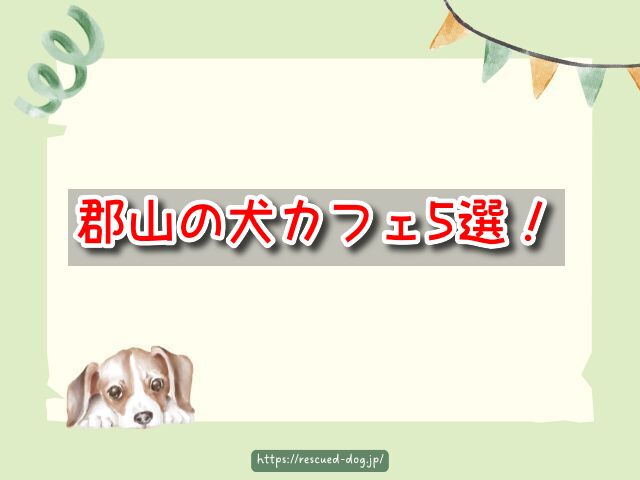 郡山市　犬カフェ　触れ合える　おすすめ場所　犬連れ　ランチ　ドッグラン　福島県